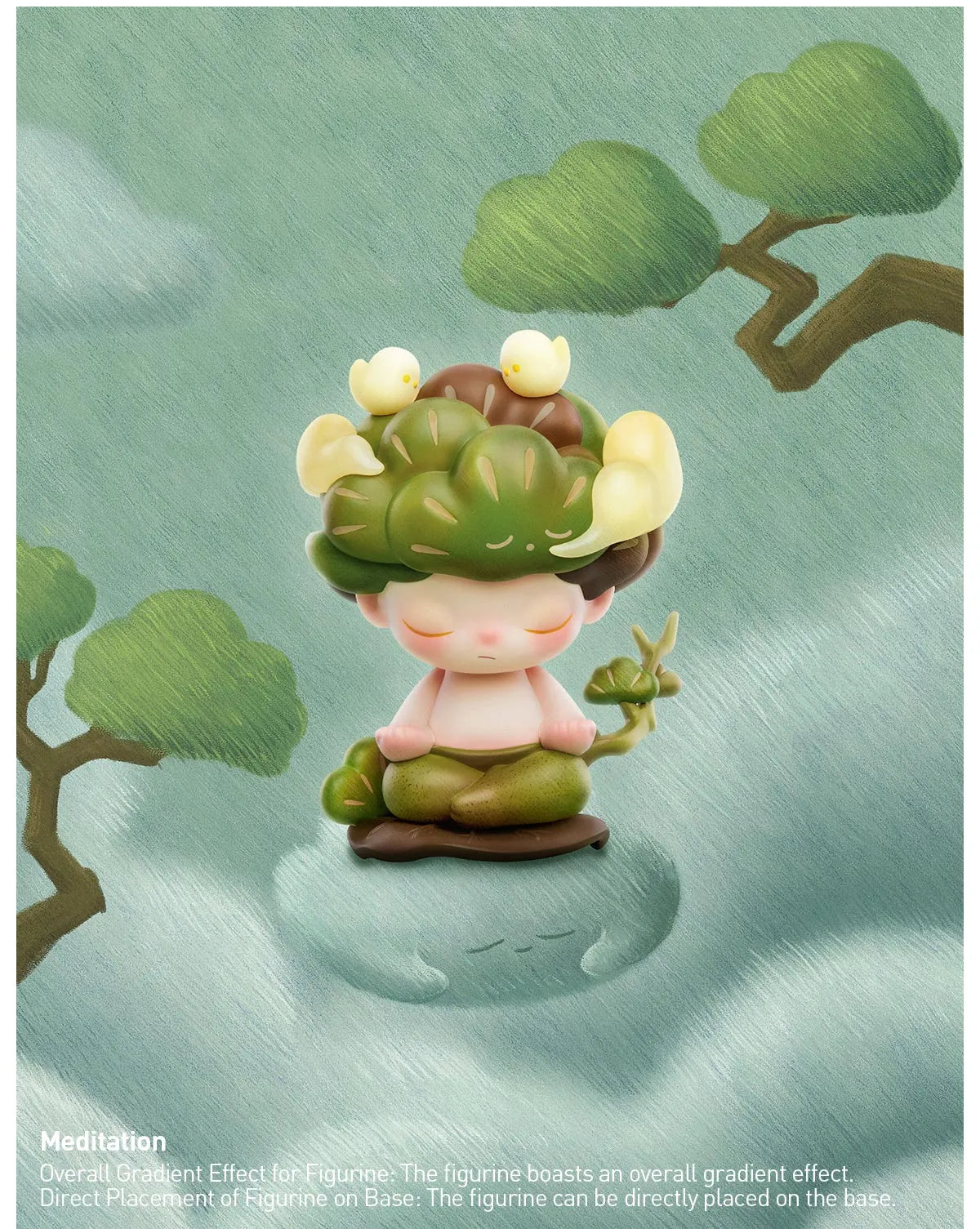 a picture of the meditation figure from the dimoo by your side series set